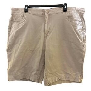 Smash Chino Shorts Mens 40 Tan Khaki Flat Front Stretch Casual Preppy
